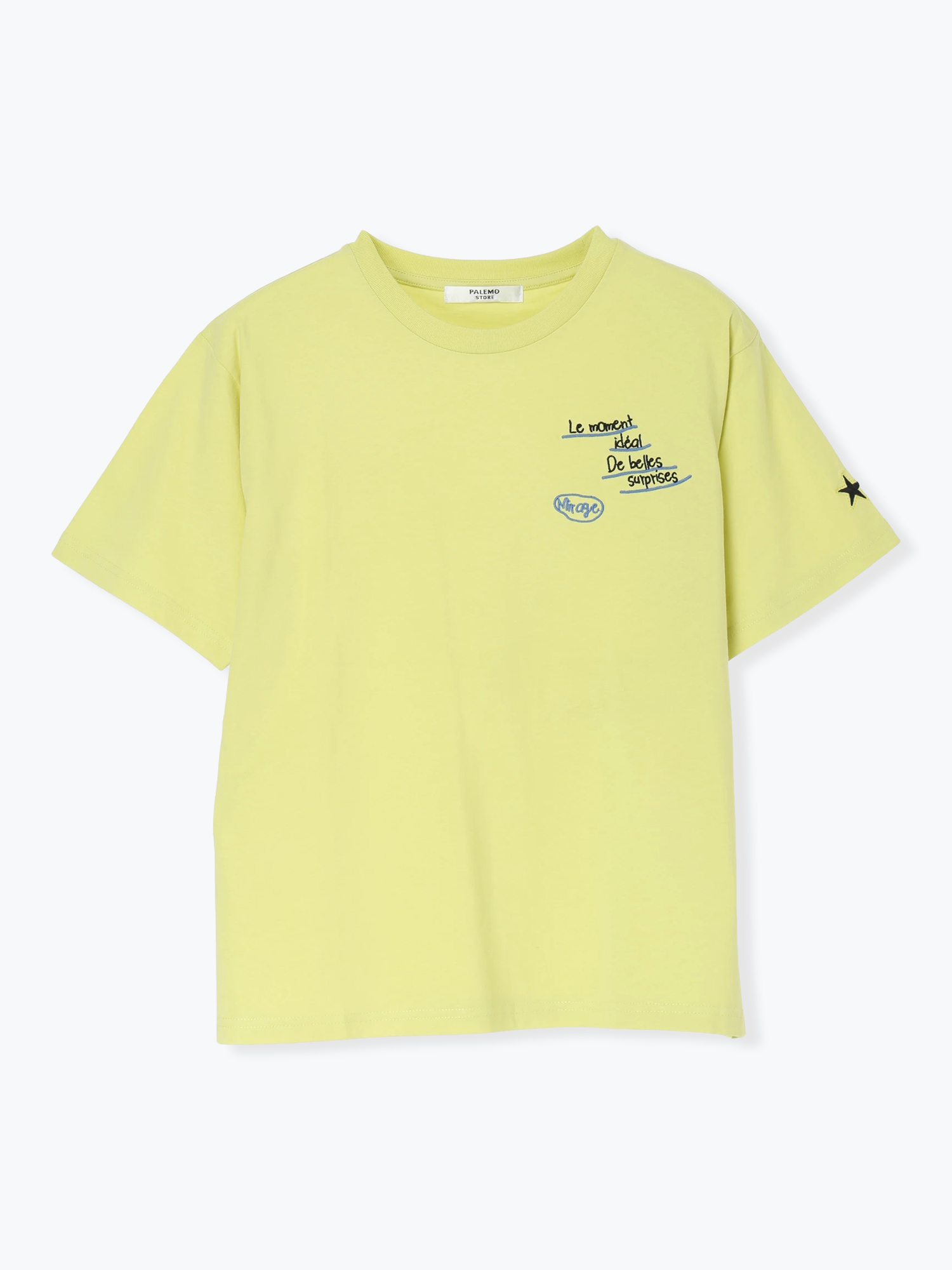 【接触冷感】ランダム刺繍Tシャツ