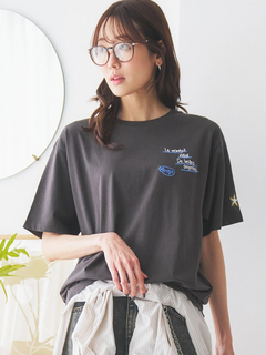 LUDIC PARK(ルディックパーク) |【接触冷感】ランダム刺繍Tシャツ