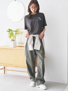 LUDIC PARK(ルディックパーク) |【接触冷感】ランダム刺繍Tシャツ