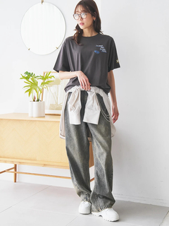 LUDIC PARK(ルディックパーク) |【接触冷感】ランダム刺繍Tシャツ
