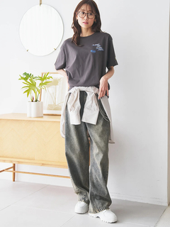 LUDIC PARK(ルディックパーク) |【接触冷感】ランダム刺繍Tシャツ