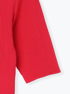 LUDIC PARK(ルディックパーク) |クロスデザイン半袖ニットプルオーバー