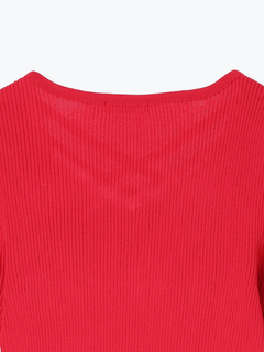 LUDIC PARK(ルディックパーク) |クロスデザイン半袖ニットプルオーバー