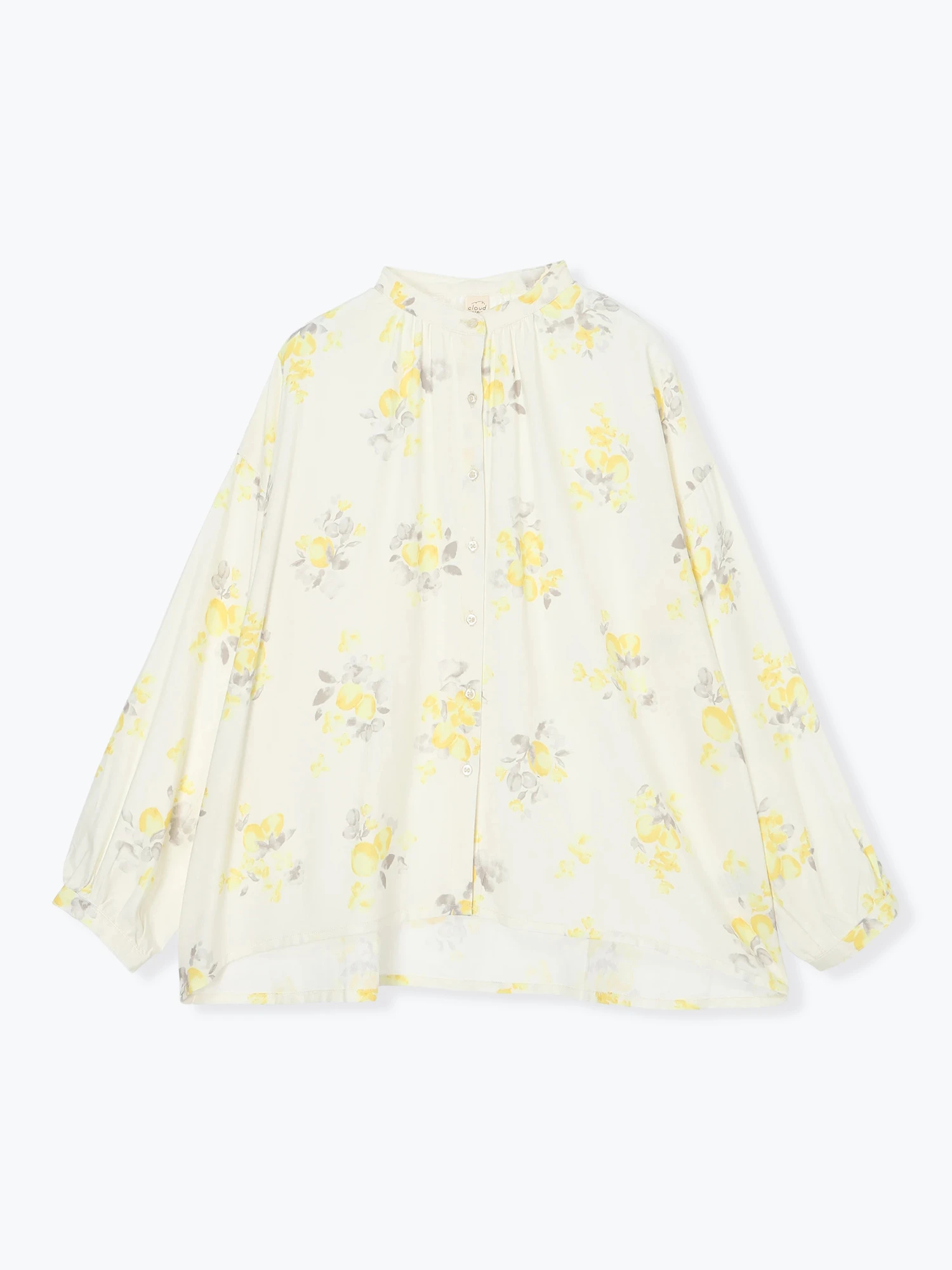 水彩プリントバンドカラーブラウス / Hare no hi（ハレノヒ）のシャツ