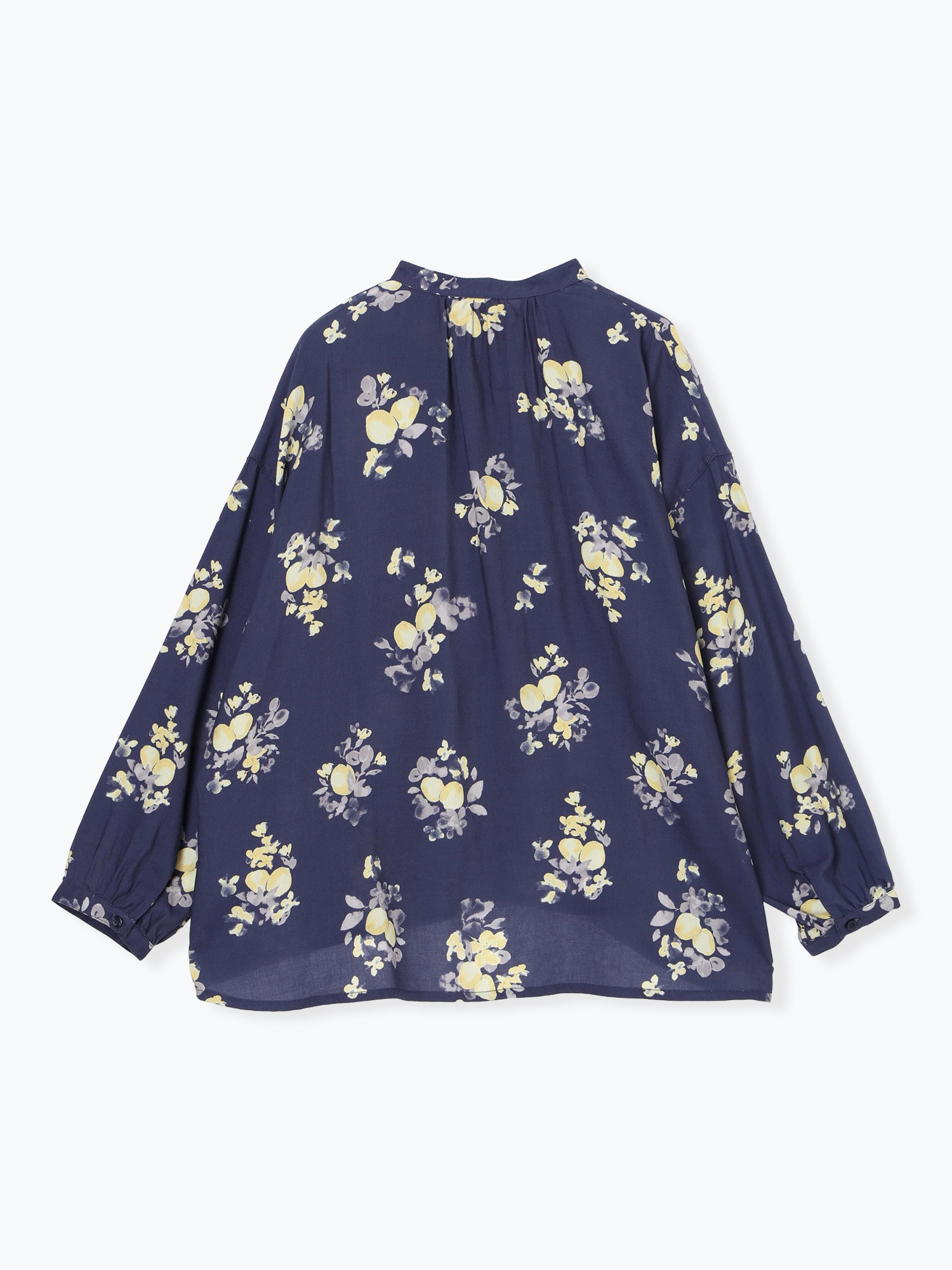 水彩プリントバンドカラーブラウス / Hare no hi（ハレノヒ）のシャツ