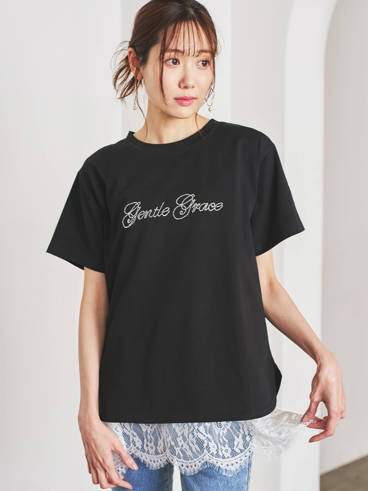 ミニマルジルコンロゴTシャツ / LUDIC PARK（ルディックパーク）の