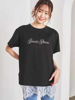 LUDIC PARK(ルディックパーク) |ミニマルジルコンロゴTシャツ