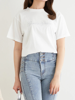 LUDIC PARK(ルディックパーク) |ミニマルジルコンロゴTシャツ