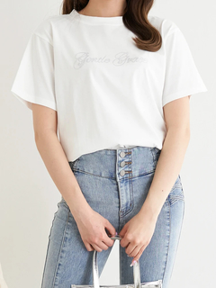 LUDIC PARK(ルディックパーク) |ミニマルジルコンロゴTシャツ