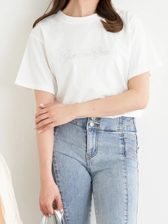 LUDIC PARK(ルディックパーク) |ミニマルジルコンロゴTシャツ