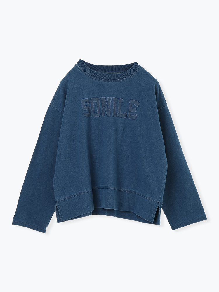 インディゴ ロゴプルオーバー / Hare no hi（ハレノヒ）のカットソー