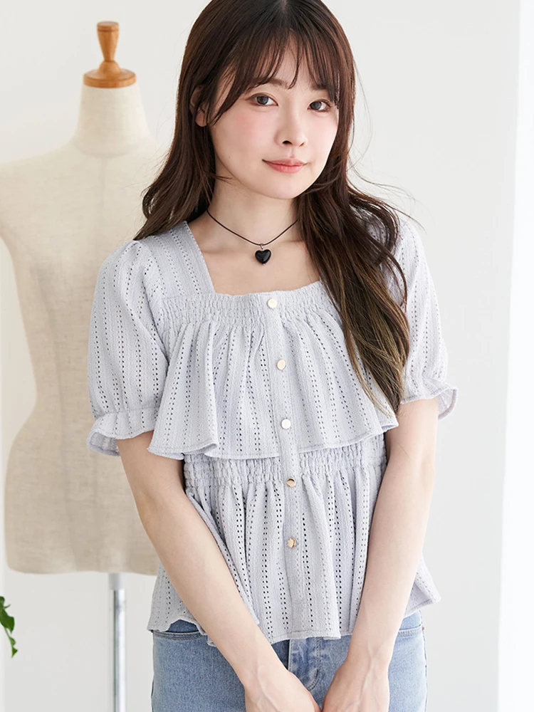 TOCCA . パフスリーブ フリル シャツ ブラウス TOCCA（トッカ） ブラウス シャツ FRILL SYMPHONY ブラウス レディース