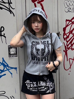 LUDIC PARK(ルディックパーク) |【イロハコラボ】スカルプリントZIPパーカー