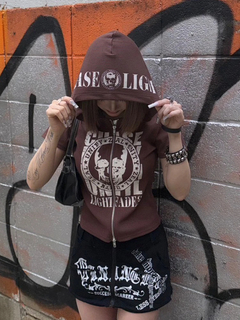 LUDIC PARK(ルディックパーク) |【イロハコラボ】スカルプリントZIPパーカー