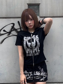 LUDIC PARK(ルディックパーク) |【イロハコラボ】スカルプリントZIPパーカー