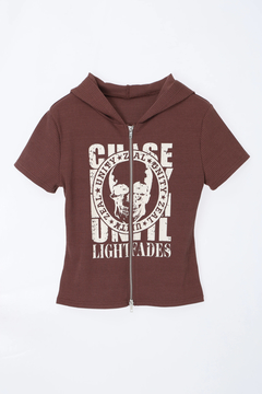 LUDIC PARK(ルディックパーク) |【イロハコラボ】スカルプリントZIPパーカー