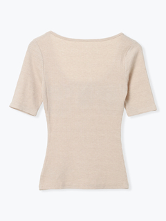 LUDIC PARK(ルディックパーク) |リブスピンドルUネックTシャツ