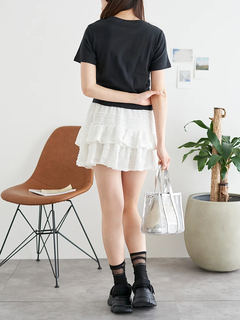 LUDIC PARK(ルディックパーク) |ラインストーンロゴ ショートTシャツ