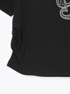 LUDIC PARK(ルディックパーク) |ラインストーンロゴ ショートTシャツ
