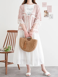 LUDIC PARK(ルディックパーク) |エンブロイダリーレースロングスカート