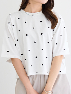 刺繍総柄クロップドTシャツ / LUDIC PARK（ルディックパーク）の