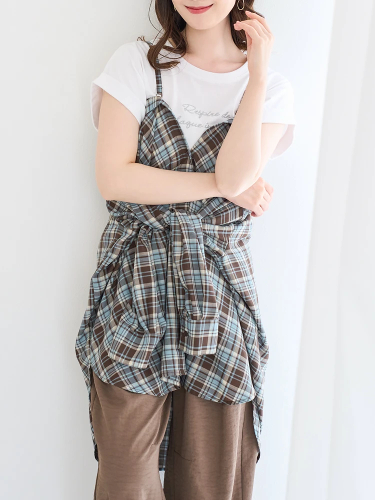 2WAYチェックシャツ