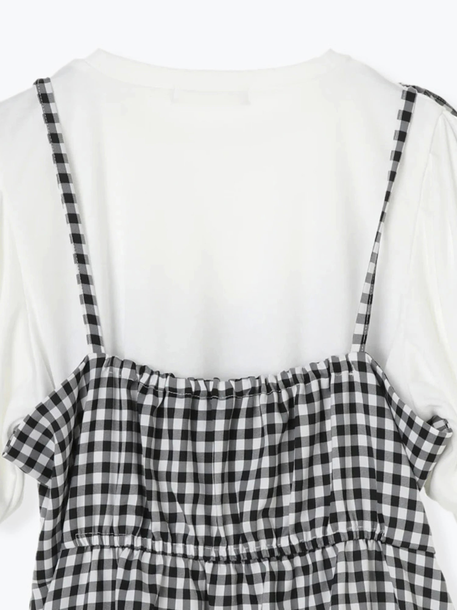 ギンガムキャミワンピアンサンブル ジャンスカ 黒 公式 かわいい量産 地雷のレディースファッションブランドのnoemie ノエミー 公式通販サイト