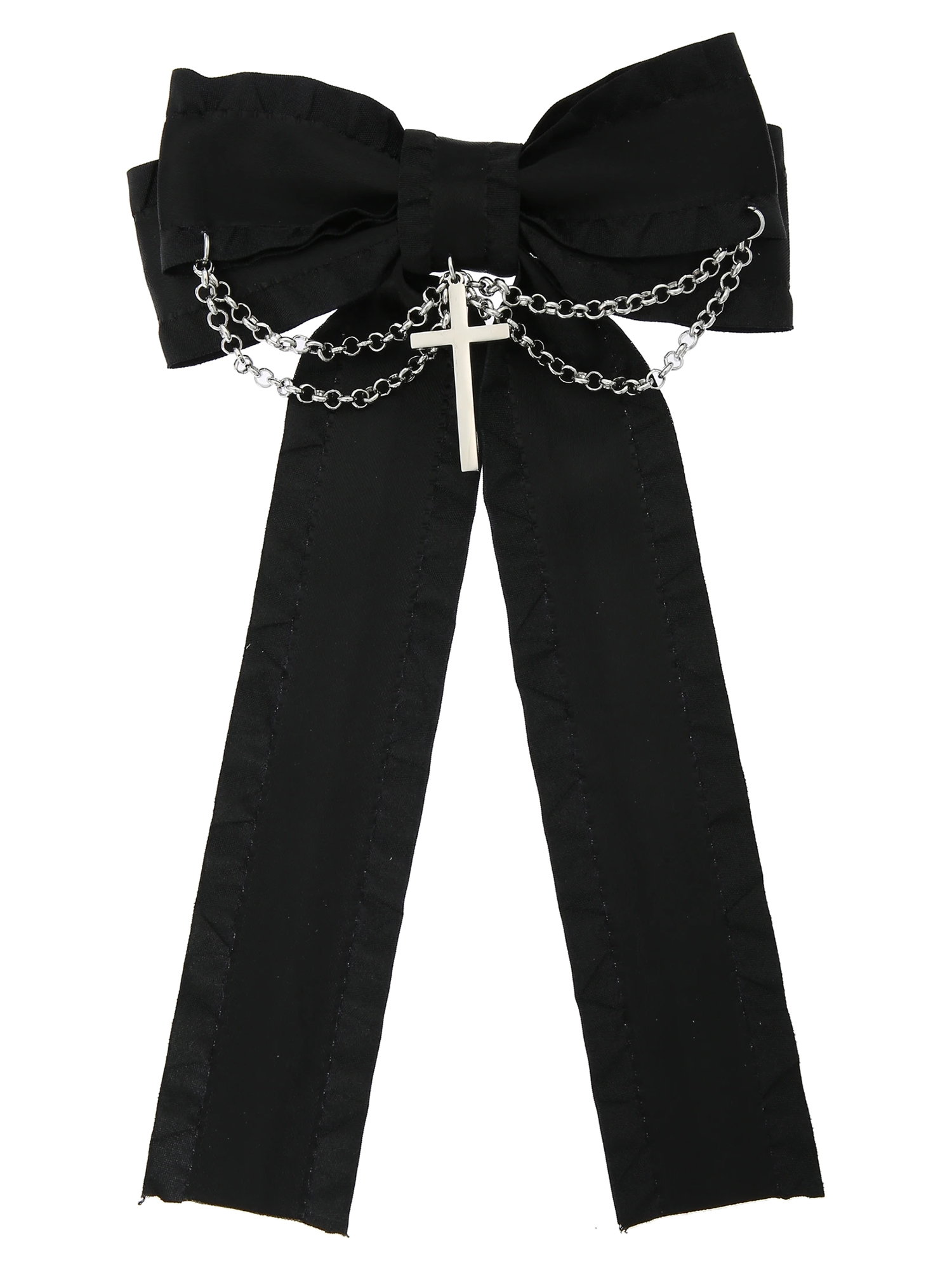 チェーンリボンブローチ アクセサリー 黒 公式 かわいい量産 地雷のレディースファッションブランドのnoemie ノエミー 公式通販サイト