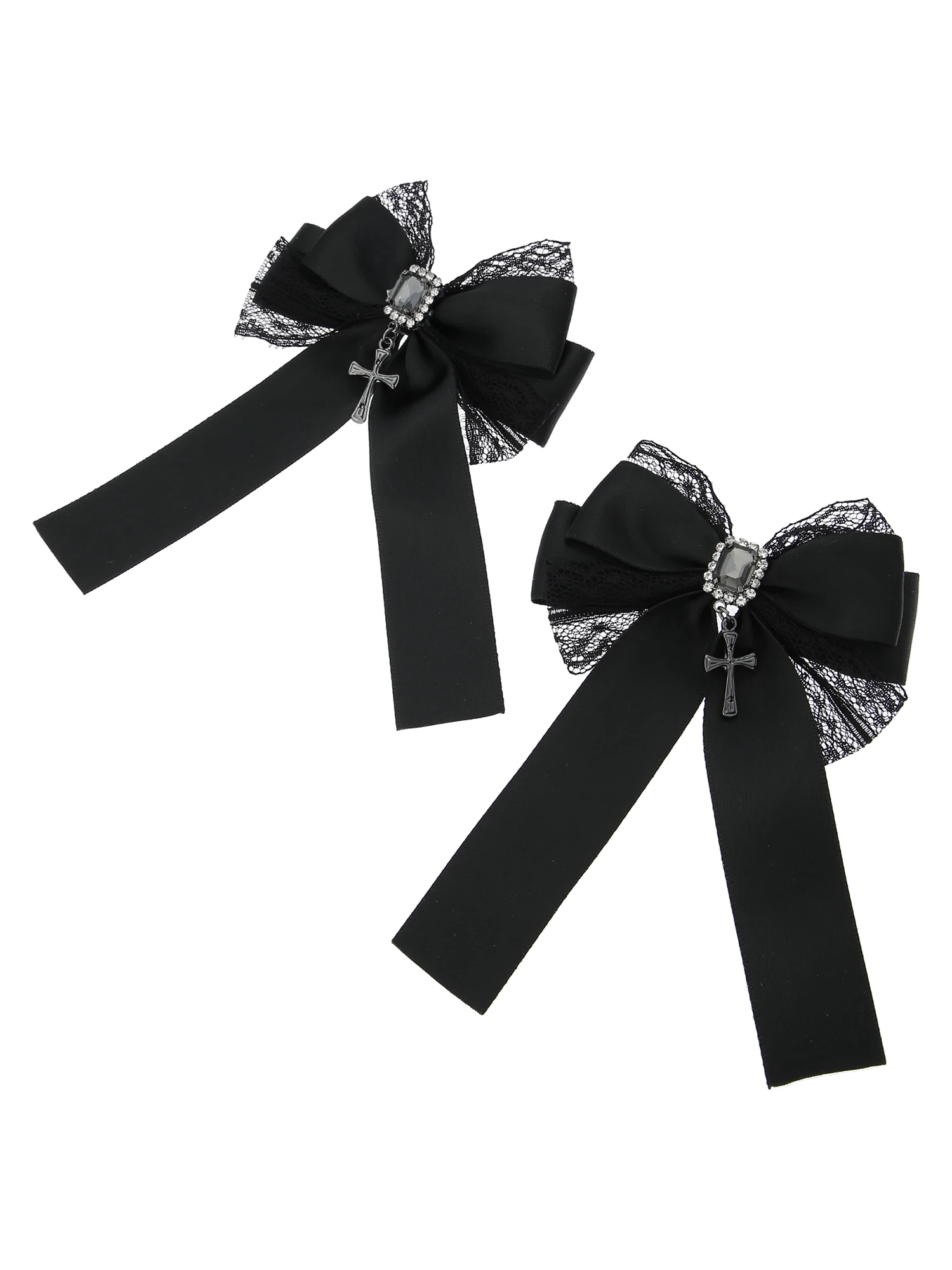 ビジュークロスツインテールクリップ（アクセサリー｜黒）｜【公式