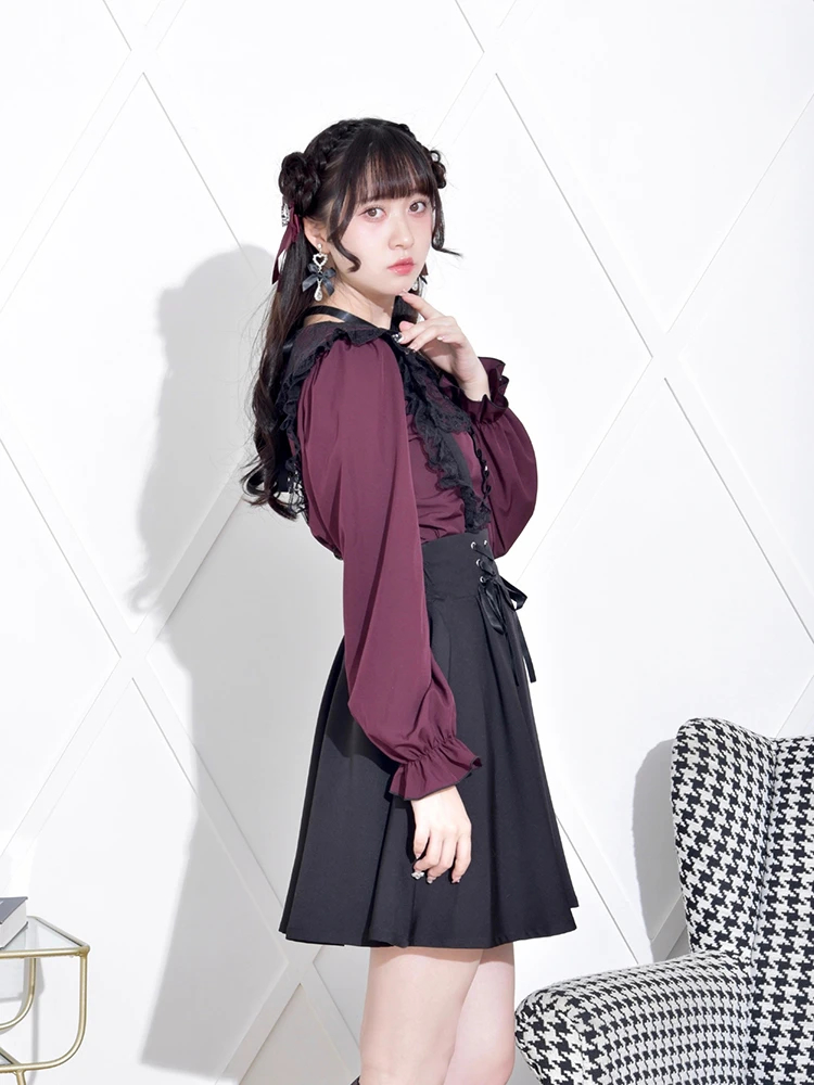 推しカラーツインテールリボンクリップ（アクセサリー｜黒