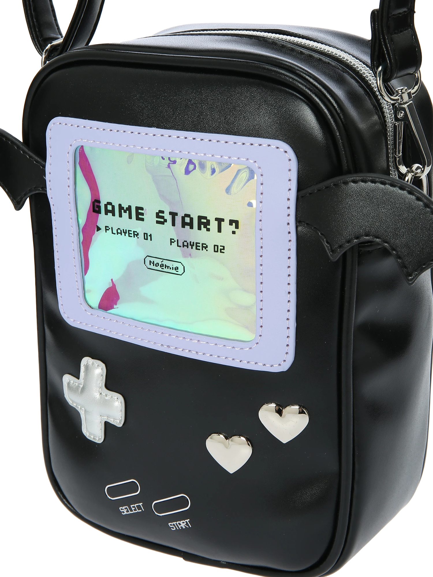 羽付きゲームショルダーバッグ（ショルダーバッグ｜黒・白）｜【公式