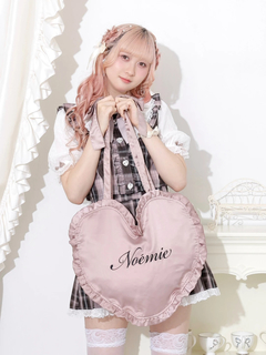 NOEMIE(ノエミー) |刺繍ハートサテントートバッグ