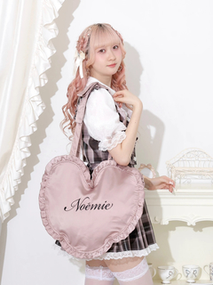 NOEMIE(ノエミー) |刺繍ハートサテントートバッグ