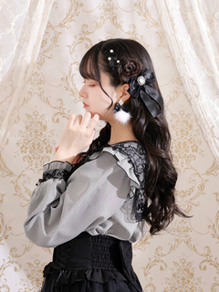NOEMIE(ノエミー) |お嬢さんミンクファーリボンイヤリング