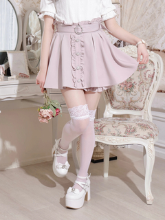 NOEMIE(ノエミー) |サッシュベルト付きフリルスカパン