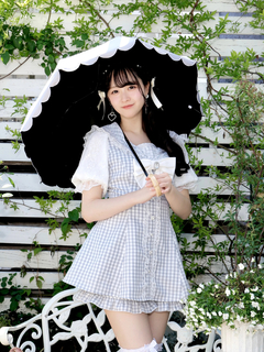 NOEMIE(ノエミー) |スカラップ二段折りたたみ日傘