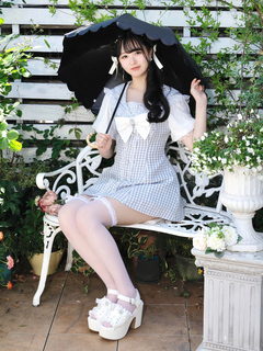 NOEMIE(ノエミー) |スカラップ二段折りたたみ日傘
