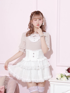 NOEMIE(ノエミー) |バックリボンパールチュールティアードスカパン
