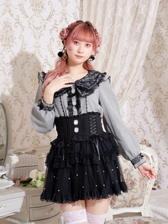 NOEMIE(ノエミー) |バックリボンパールチュールティアードスカパン