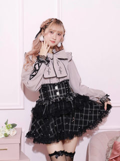 NOEMIE(ノエミー) |バックリボンパールチュールティアードスカパン