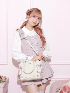 NOEMIE(ノエミー) |お嬢さんビジューレースアップ2WAYバッグ