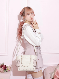 NOEMIE(ノエミー) |お嬢さんビジューレースアップ2WAYバッグ