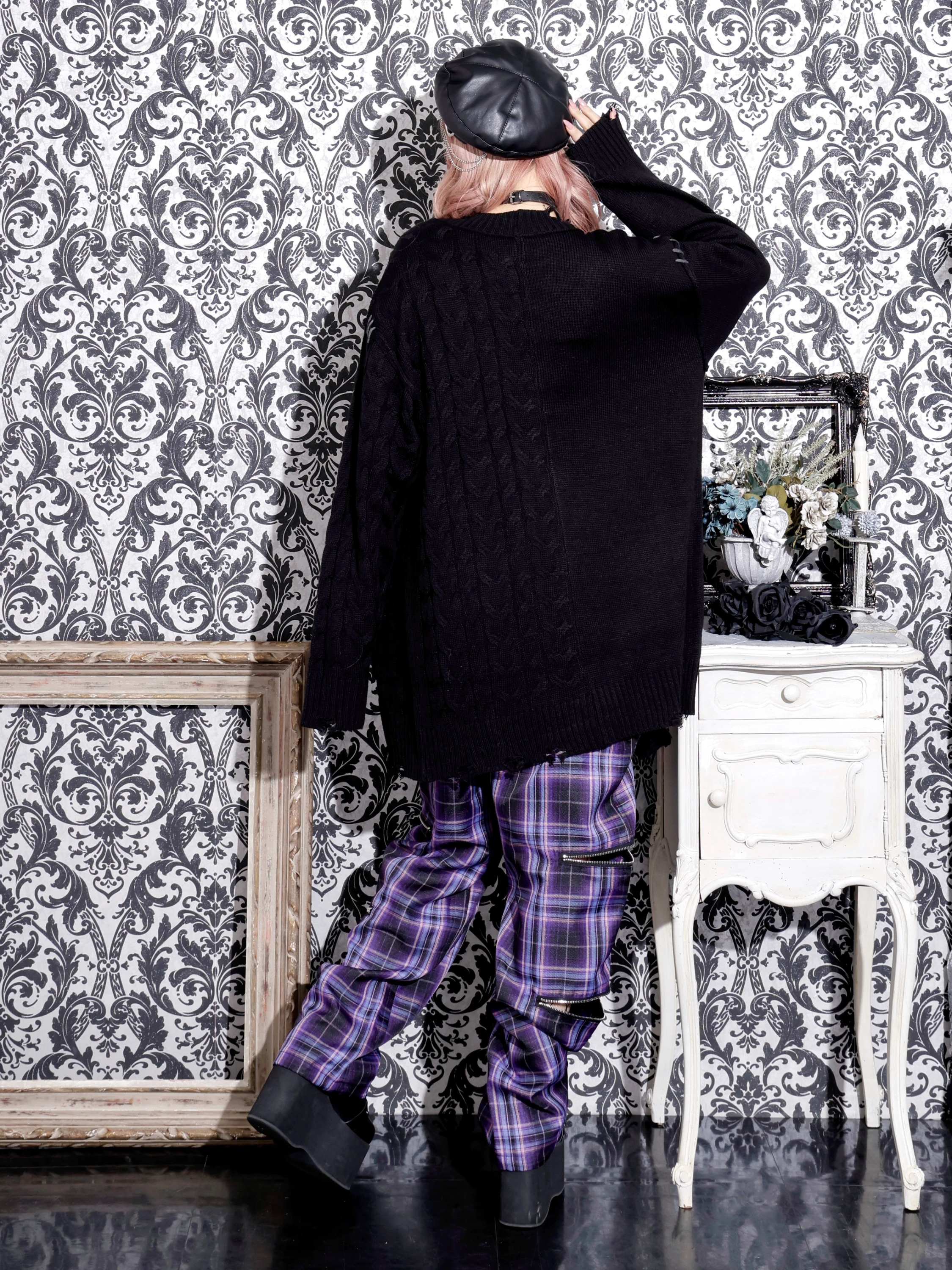 ファッション雑貨・小物その他 Emmie Pants 10th】emmiロゴジャガードゴムタックパンツ（フルレングス