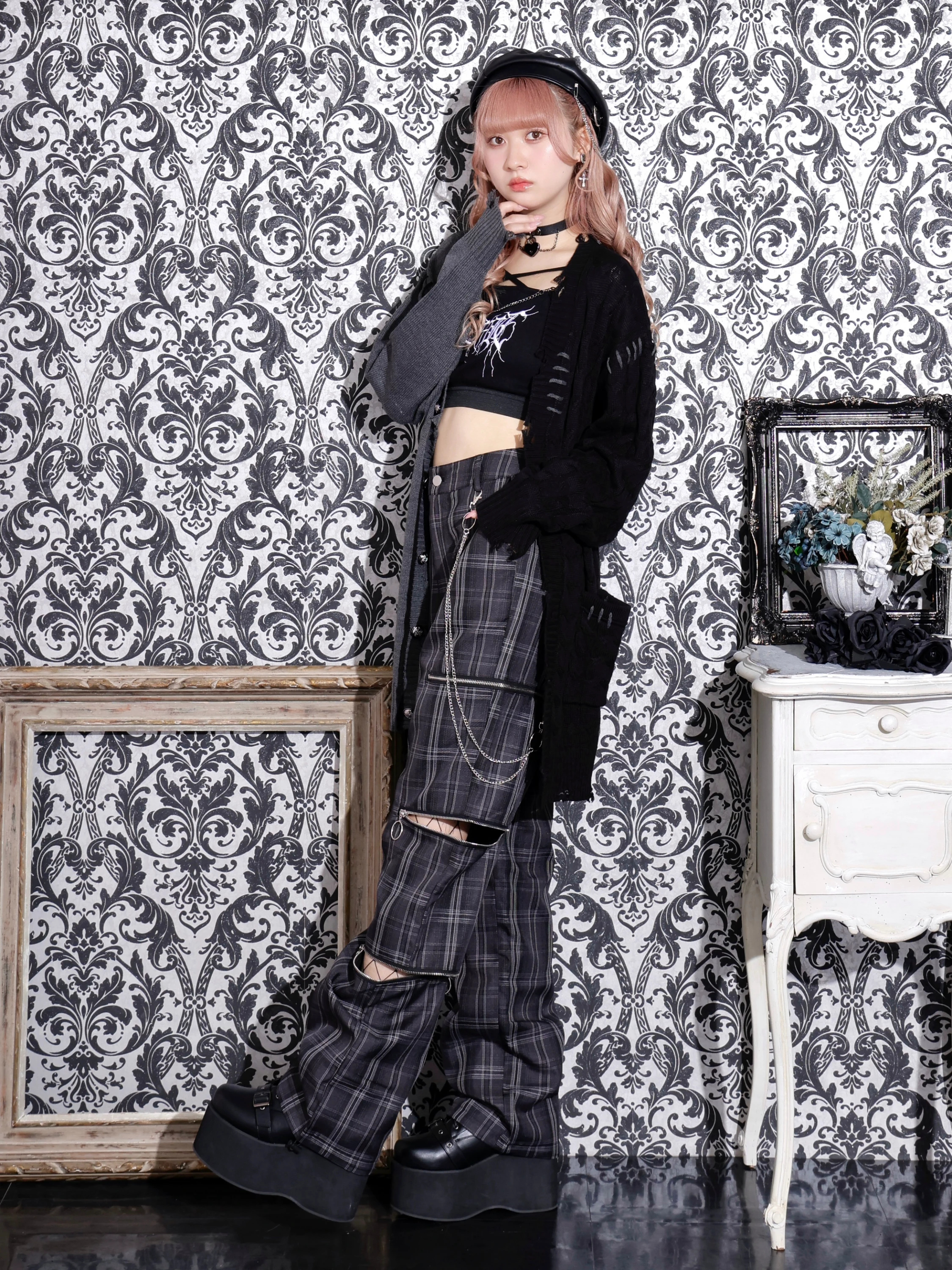 パンツ miemie NOEMIE｜ファスナーいっぱいユニセックスパンツ | Rakuten