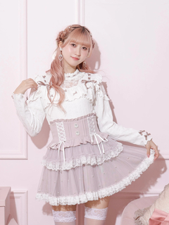 NOEMIE(ノエミー) |メニーパールリボンデコルテレースカットソー