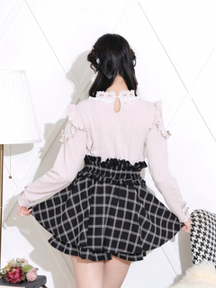 NOEMIE(ノエミー) |メニーパールリボンデコルテレースカットソー