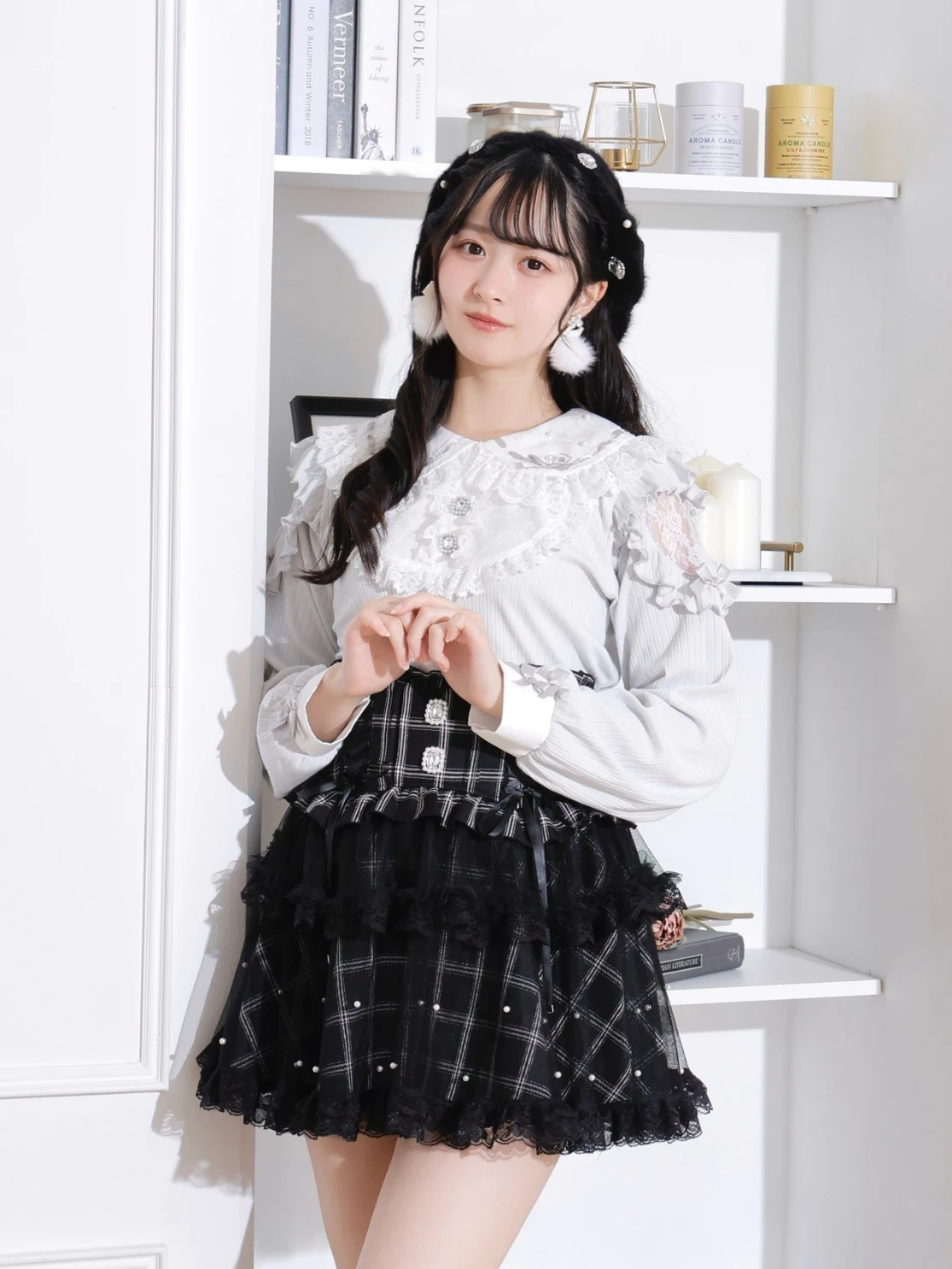 オサレカンパニー ノイミー リボン付きシャツワンピース