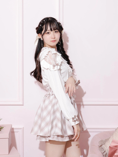 NOEMIE(ノエミー) |お嬢さんリボンパールフリルヨークカットソー