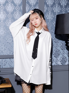NOEMIE(ノエミー) |ネクタイ付きユニセックスシャツ