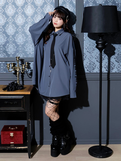 NOEMIE(ノエミー) |ネクタイ付きユニセックスシャツ